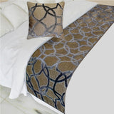 Velvet Interweave - Velvet Gray Decorative Bed Runner and Cushion Cover