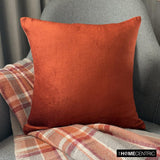 Brown Velvet Throw Cushion Cover - Velvet Choco Jules