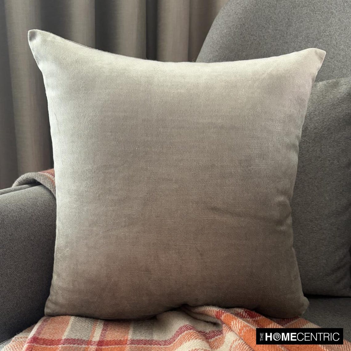 Velvet Silver Jules Throw Cushion Cover