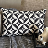 Mono Shadow Lumbar Pillow Cover