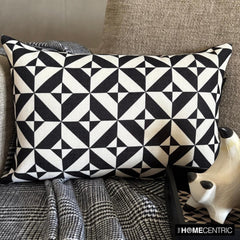 Mono Shadow Lumbar Pillow Cover