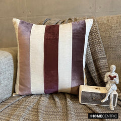 Velvet Band Berry - Berry Velvet Throw Pillow Cover
