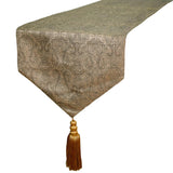 Baroque Gold - Gold Jacquard Decorative Table Runner