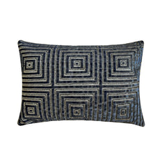 Twilight Mirage - Blue Velvet  Lumbar Cushion Cover