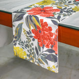 Wildflower Wave - Red Cotton Decorative Table Runner