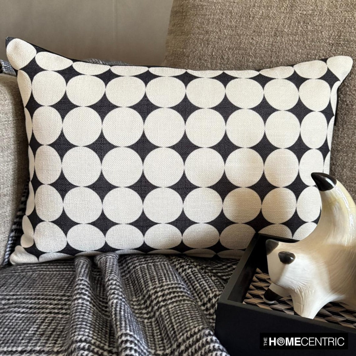 Mono Sphere Lumbar Pillow Cover