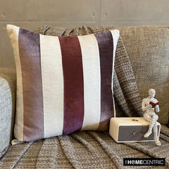 Velvet Band Berry - Berry Velvet Throw Cushion Cover