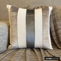 Velvet Band Grey - Grey Velvet Throw Cushion Cover