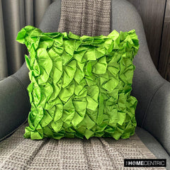 Vintage Clover Green - Clover Green Satin Decorative Euro Sham