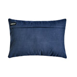 Midnight Path - Blue Velvet  Lumbar Cushion Cover