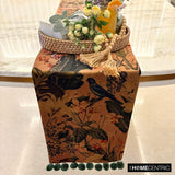 Fauna Flow - Brown Velvet Decorative Table Runner
