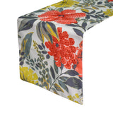 Wildflower Wave - Red Cotton Decorative Table Runner
