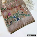 Bloom N Bunny - Beige Linen Decorative Table Runner