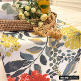 Wildflower Wave - Red Cotton Decorative Table Runner