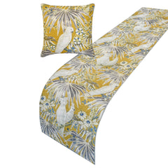 Cockatoo Love Decorative Bed Runner and Cushion Cover