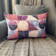 Canvas Tints Violet - Violet & Purple Cotton Canvas Lumbar Pillow Cover