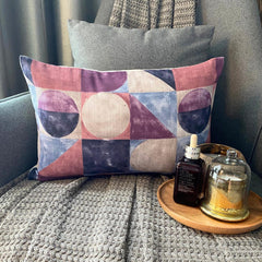 Canvas Tints Violet - Violet & Purple Cotton Canvas Lumbar Pillow Cover