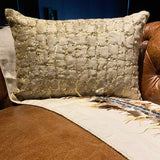 Gold Beast - Gold Velvet Lumbar Pillow Cover