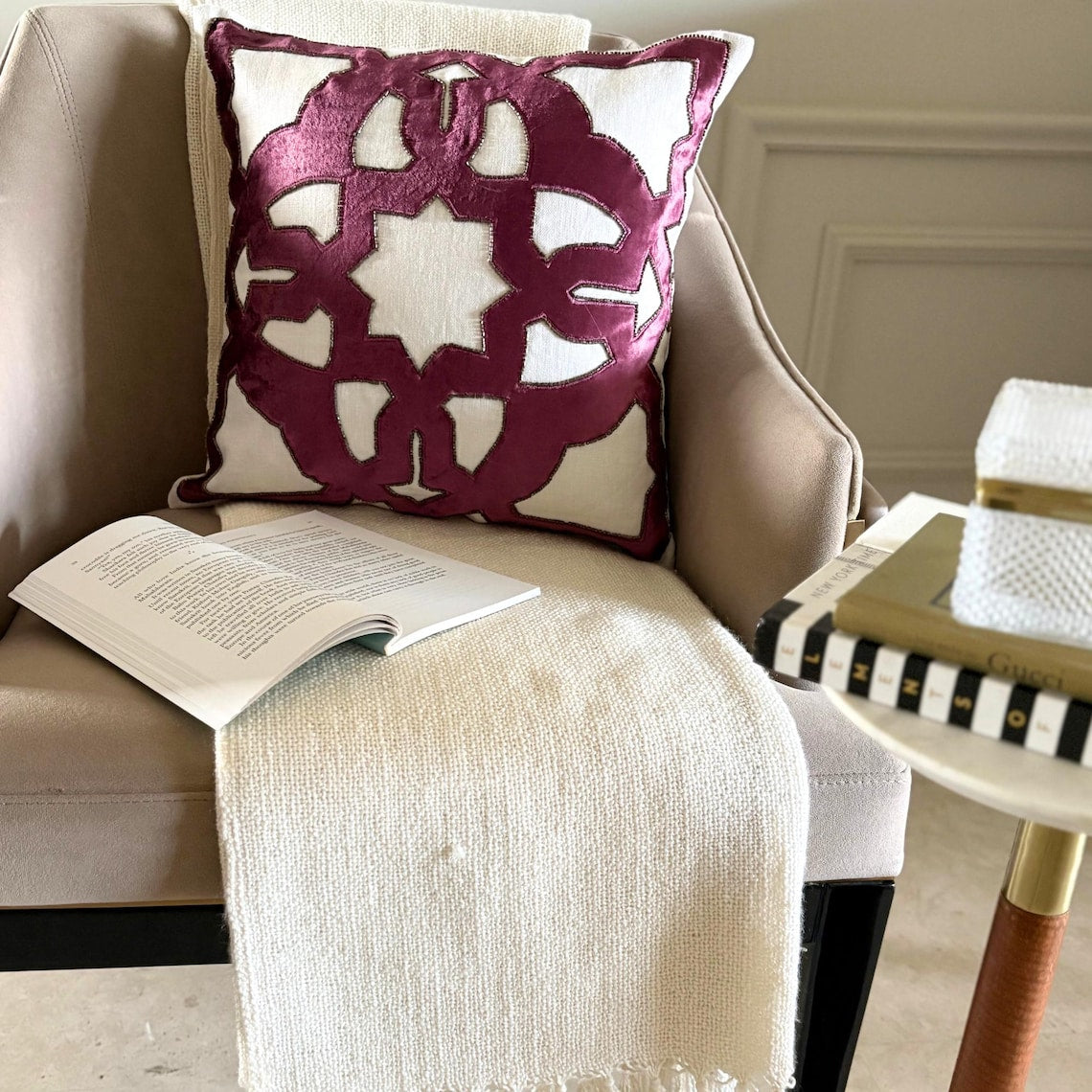 Hera Velvet Throw Cushion Cover