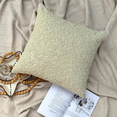 Ivory Dreams - Ivory Cotton Linen Throw Pillow Cover