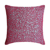 Pink Rush - Pink Cotton Linen Throw Pillow Cover