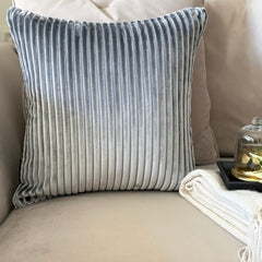 Gray Lines Throw Cushion Cover
