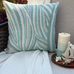 Arctic Layer Blue Beaded Euro Sham