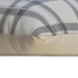 Gray & White Velvet Throw Cushion Cover - Vintage Plaid Gray
