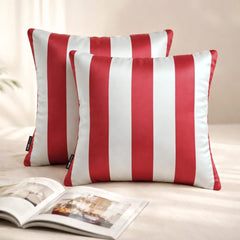 Red Vertical Throw Cushion Cover