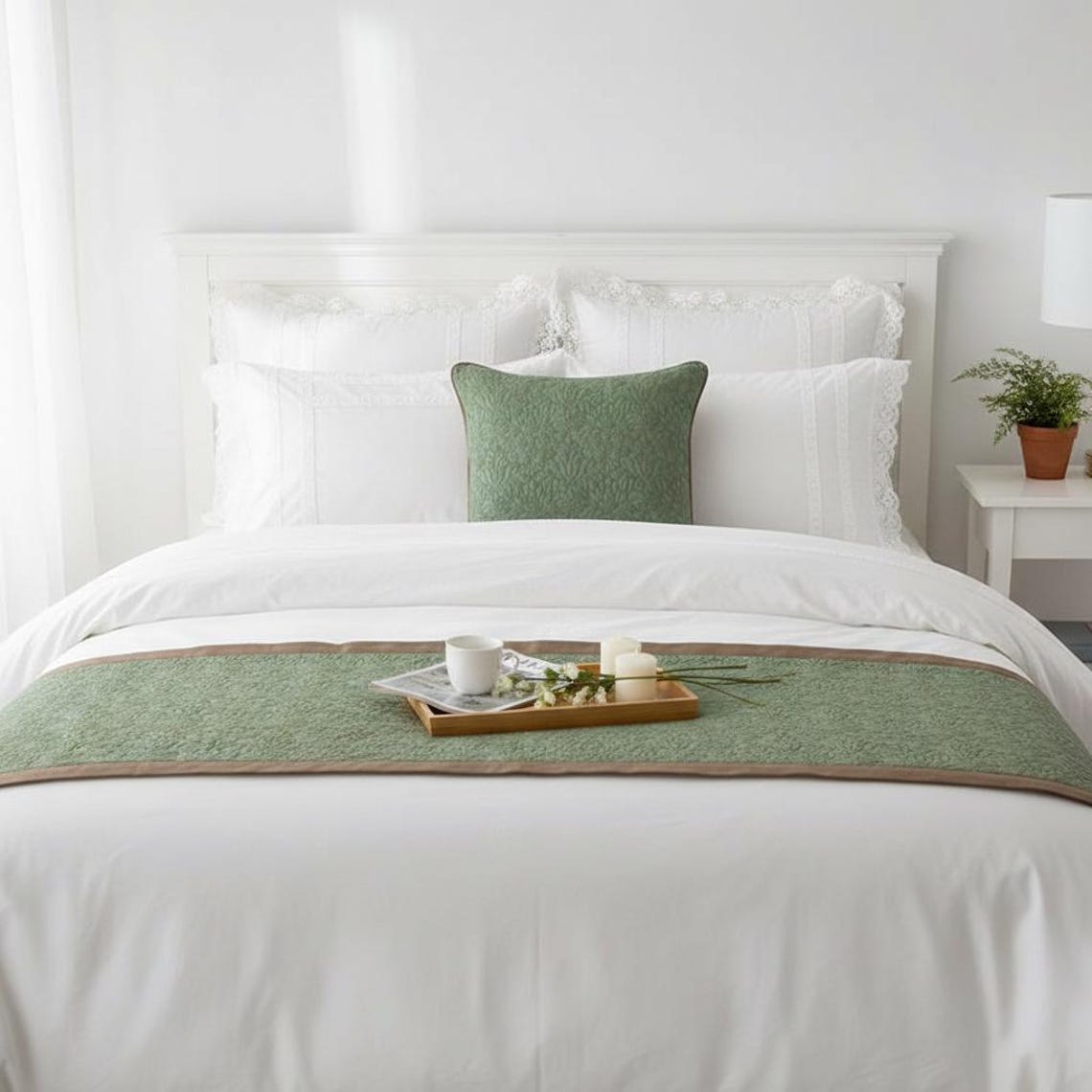 Arabella Decorative Bed Runner and Cushion Cover