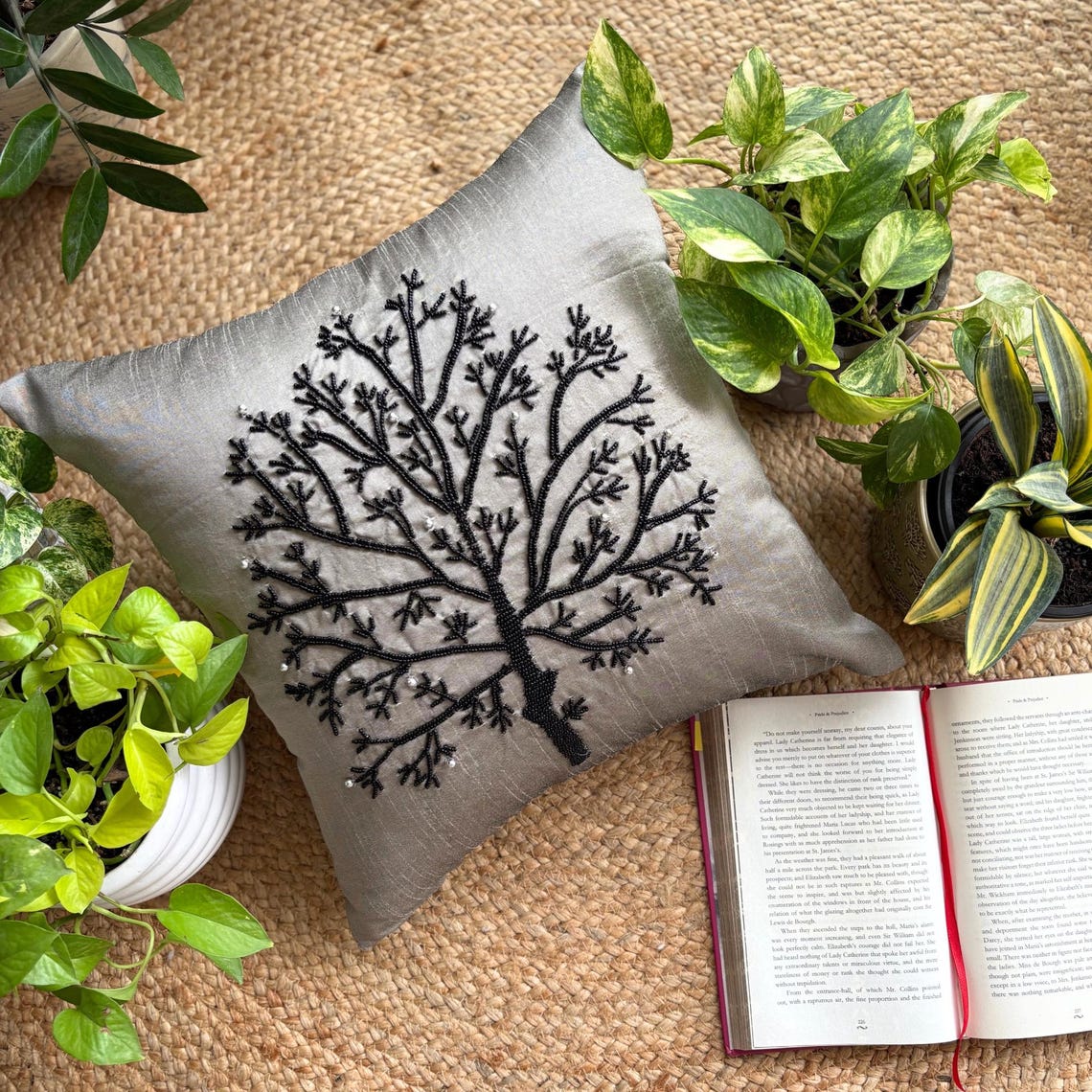 Silver Tree Of Life Euro Sham