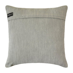 Ivory & Gray Velvet Throw Cushion Cover - Velvet Flow