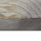 Ivory Velvet Lumbar Cushion Cover - Velvet Waves