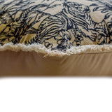 Black & Beige Jacquard Throw Cushion Cover - Savannah Sketch