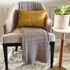 Chartreuse Green Velvet Lumbar Cushion Cover - Chartreuse Geo