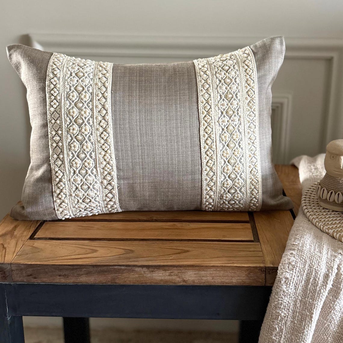 Pearl Weave Lumbar Cushion Cover
