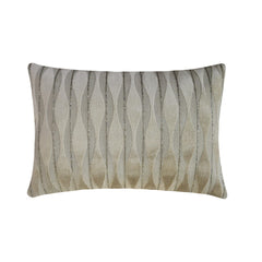 Velvet Waves Lumbar Cushion Cover