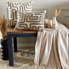 Olive Green Linen Lumbar Cushion Cover - Terrain