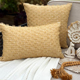 Sunwashed Fringe Lumbar Cushion Cover