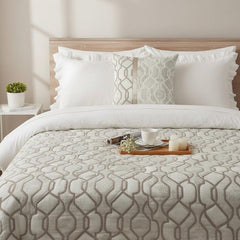 Ivory Delicacy Decorative Bed Runner and Cushion Cover