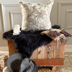 Gold & Beige Jacquard Throw Cushion Cover - Savanna Reverie