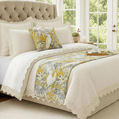 Cockatoo Love Decorative Bed Runner and Cushion Cover