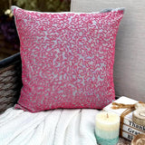 Pink Rush - Pink Cotton Linen Throw Pillow Cover