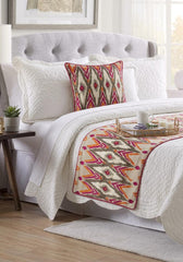 My Ikat Love Decorative Bed Runner with Cushion Cover