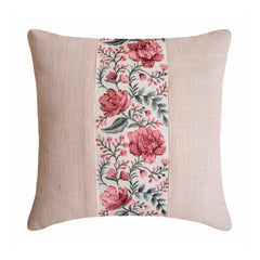 Blush Pink Linen Throw Cushion Cover - Blush Reverie