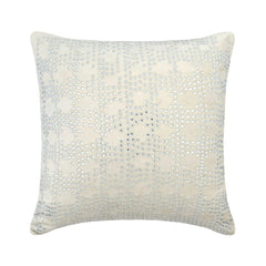 Sharing My Charm - White Velvet Throw Pillow Cover