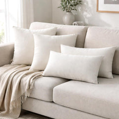 Ivory Linen Throw Cushion Cover