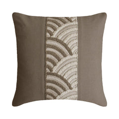 Taupe Linen Throw Cushion Cover - Taupe Reverie