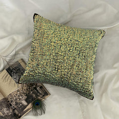 Supernova - Peacock Green Art Silk Decorative Euro Sham