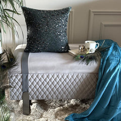Peacock Jewel Throw Pillow Cover